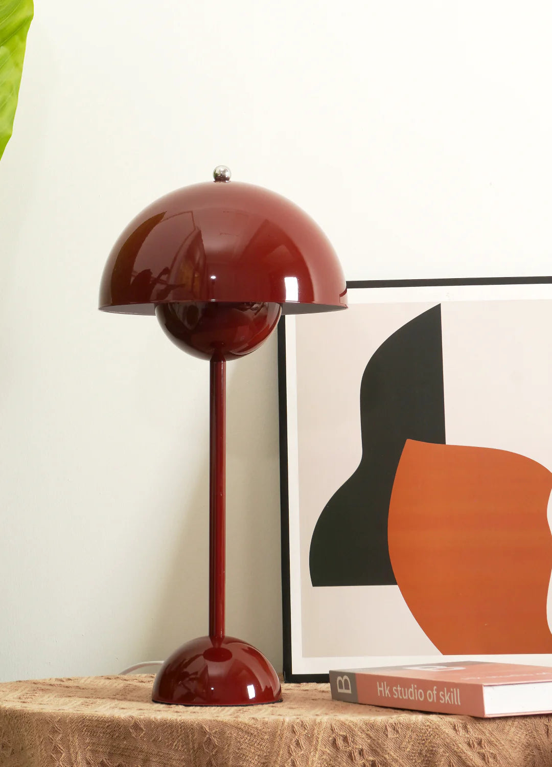 Modern Table Lamp for Bedroom | Metal Dome Accent Lighting | Lologe
