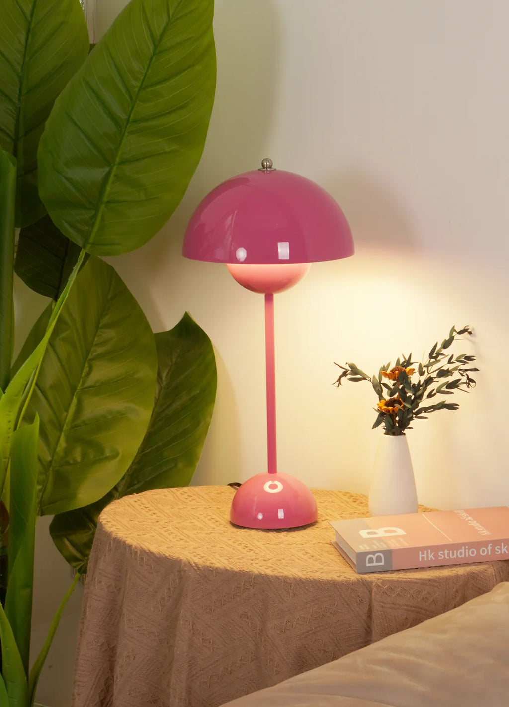 Modern Table Lamp for Bedroom | Metal Dome Accent Lighting | Lologe