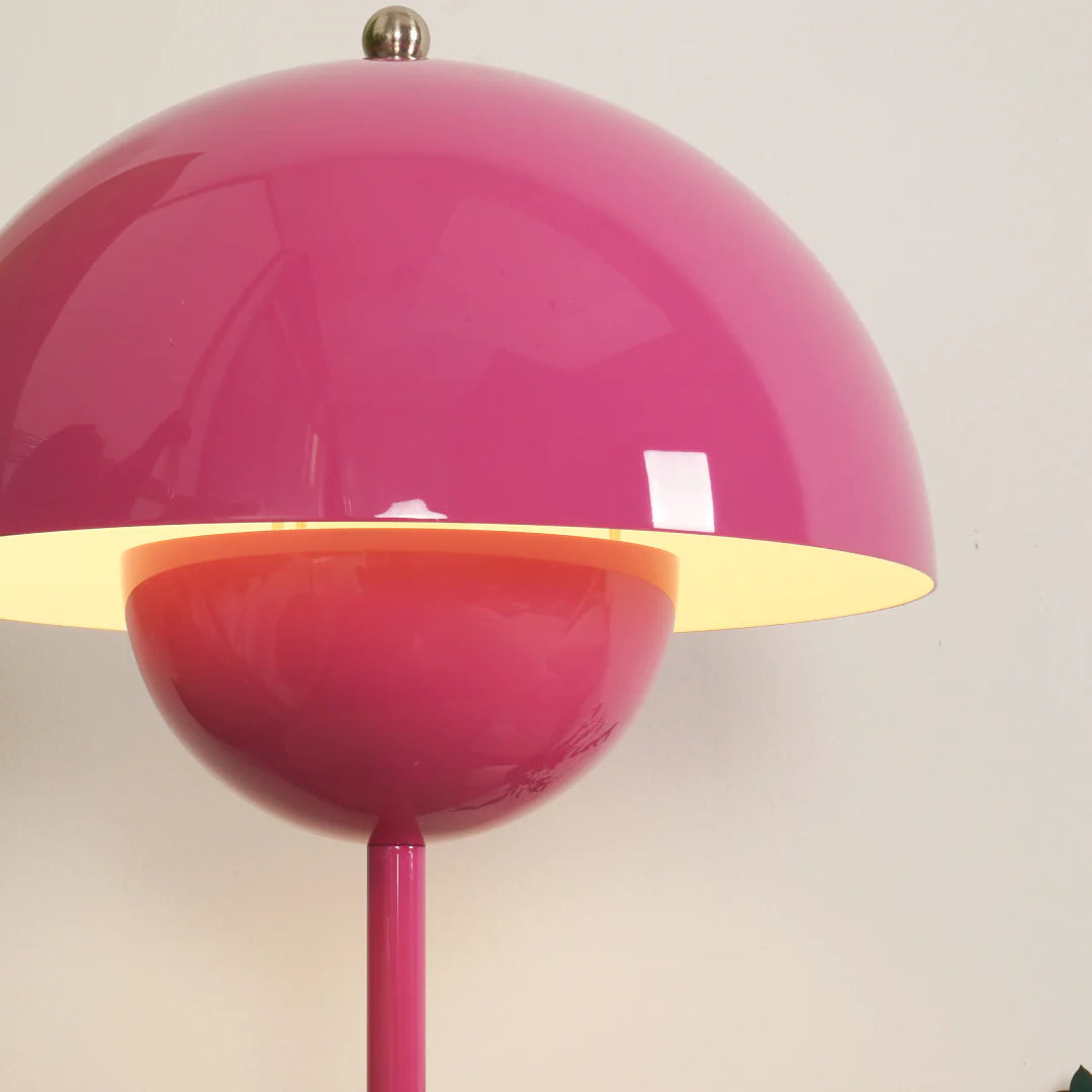Modern Table Lamp for Bedroom | Metal Dome Accent Lighting | Lologe