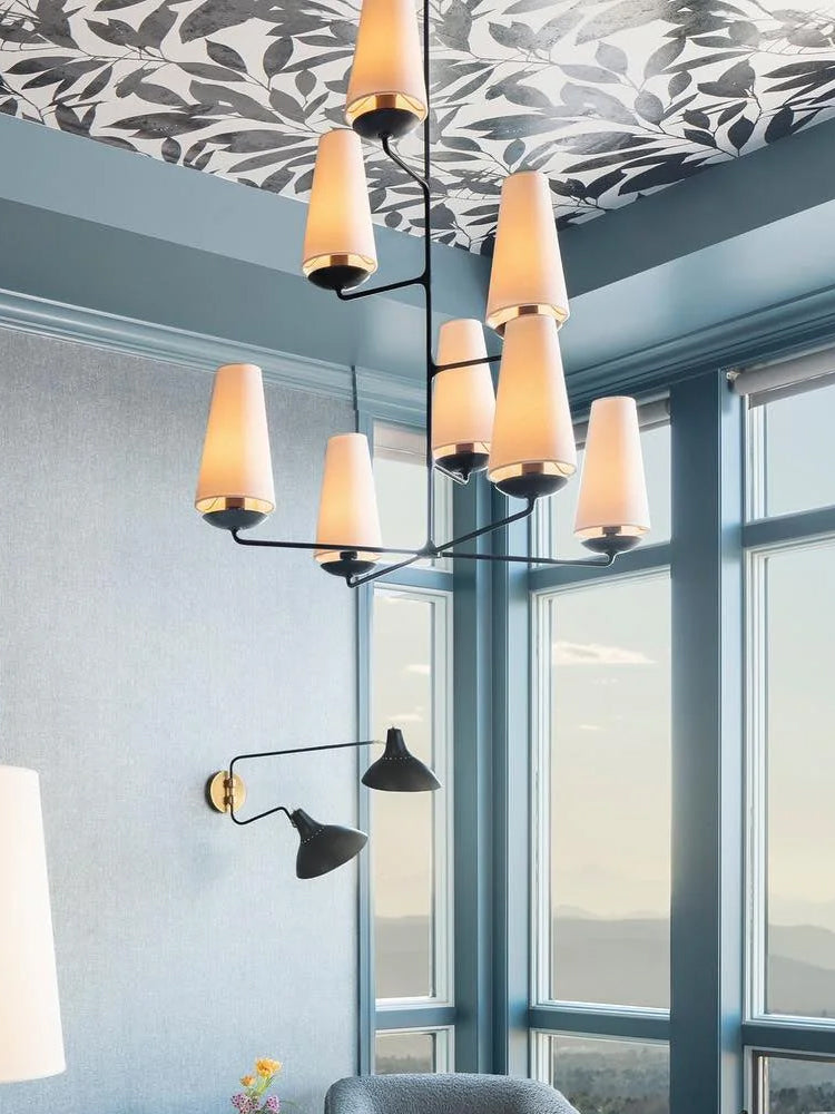 Vertical Chandelier | Modern Multi-Light Ceiling Fixture for Stairwell & Foyer | Lologe