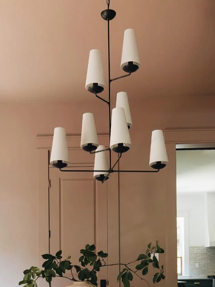 Vertical Chandelier | Modern Multi-Light Ceiling Fixture for Stairwell & Foyer | Lologe