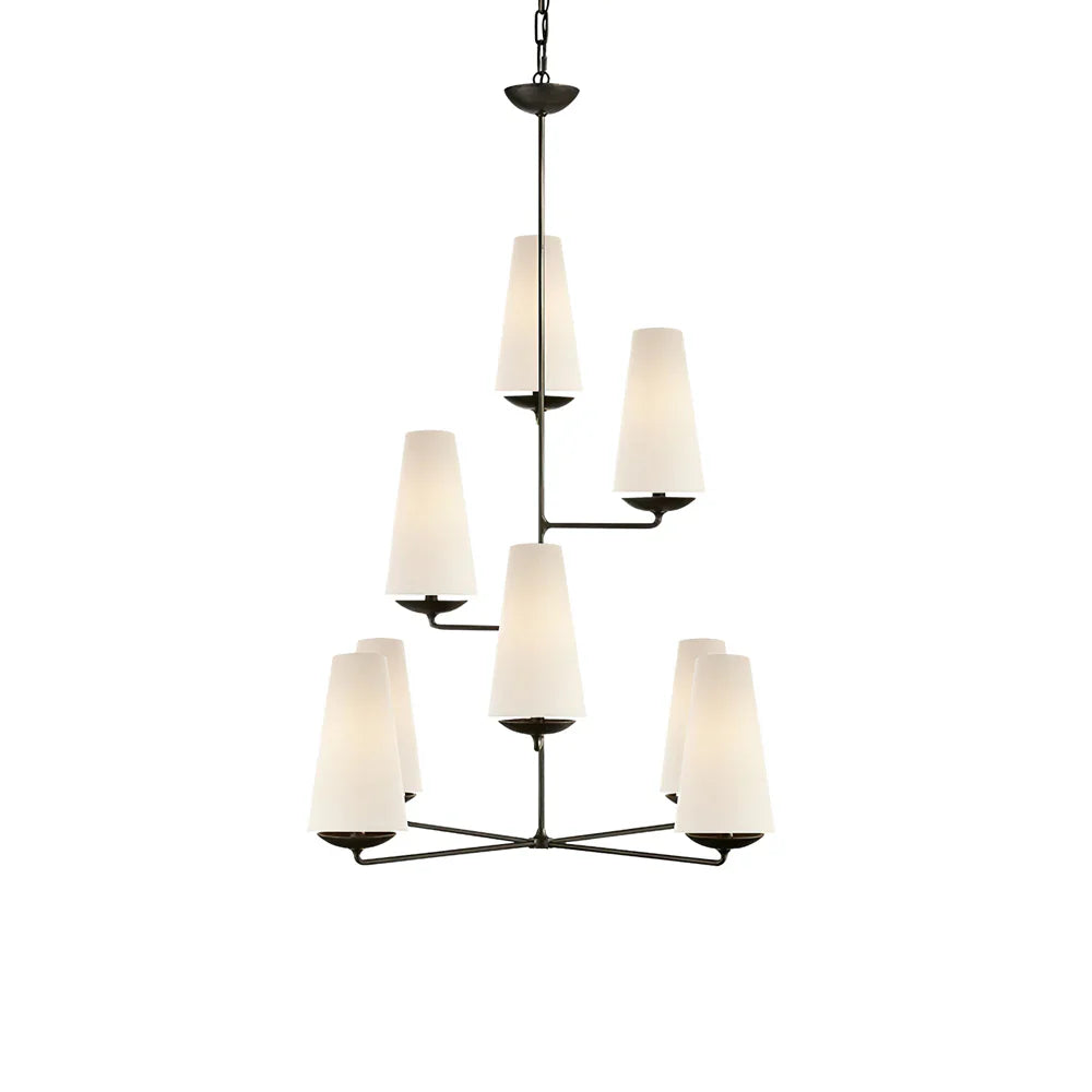 Vertical Chandelier | Modern Multi-Light Ceiling Fixture for Stairwell & Foyer | Lologe