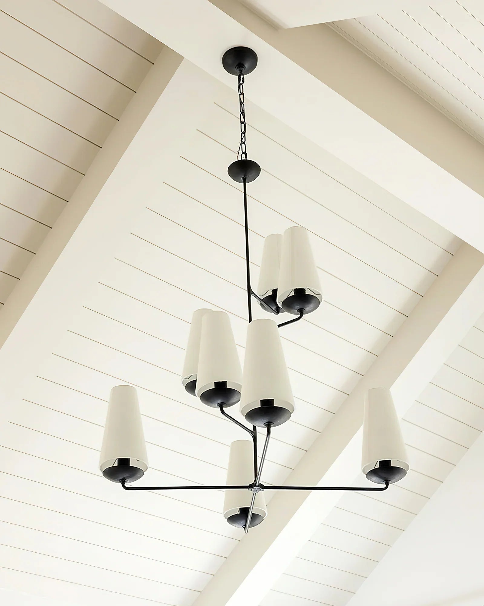 Vertical Chandelier | Modern Multi-Light Ceiling Fixture for Stairwell & Foyer | Lologe