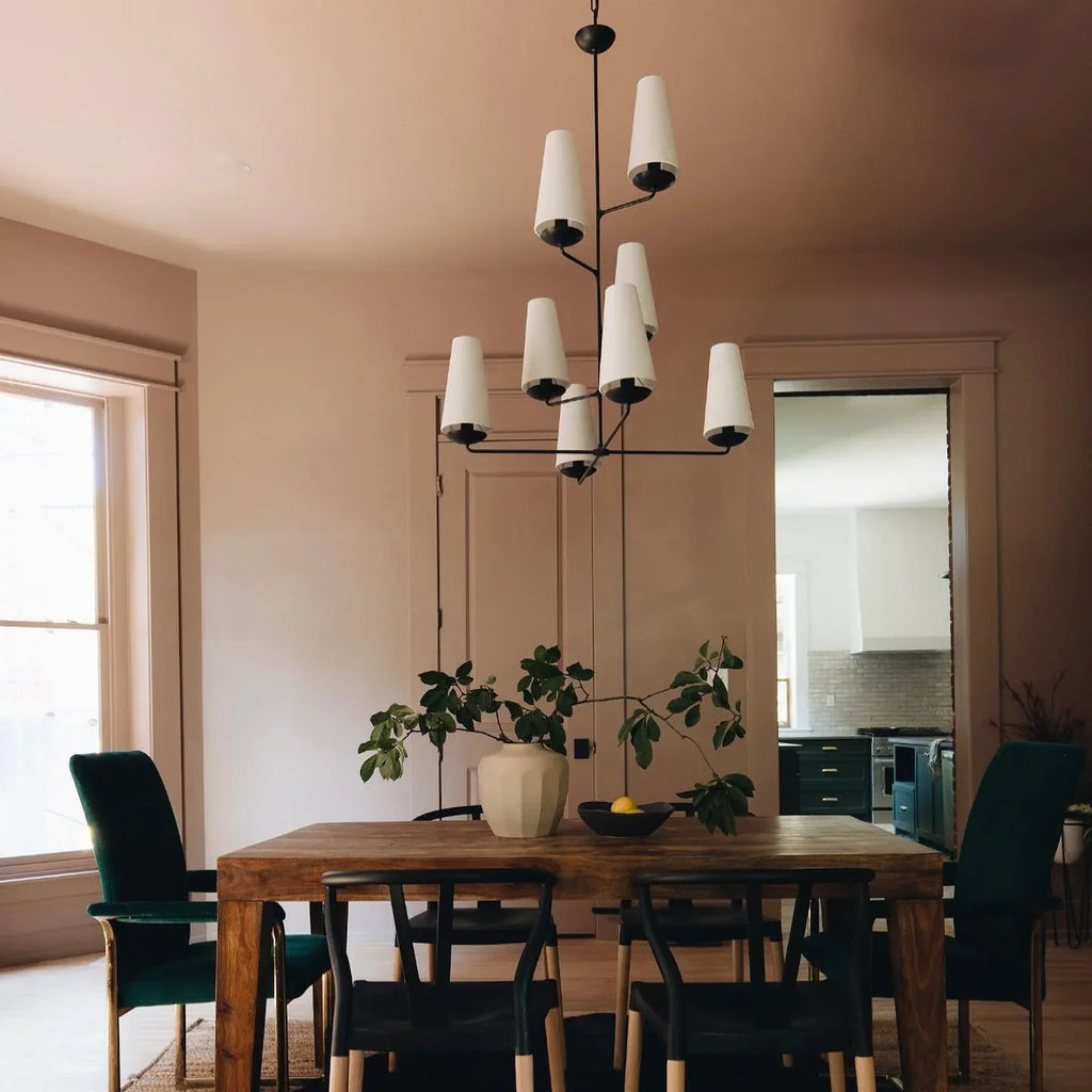 Vertical Chandelier | Modern Multi-Light Ceiling Fixture for Stairwell & Foyer | Lologe