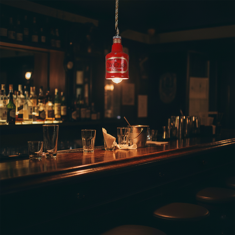 Resin Bottle Pendant Light | Colorful Industrial Ceiling Lighting | Lologe