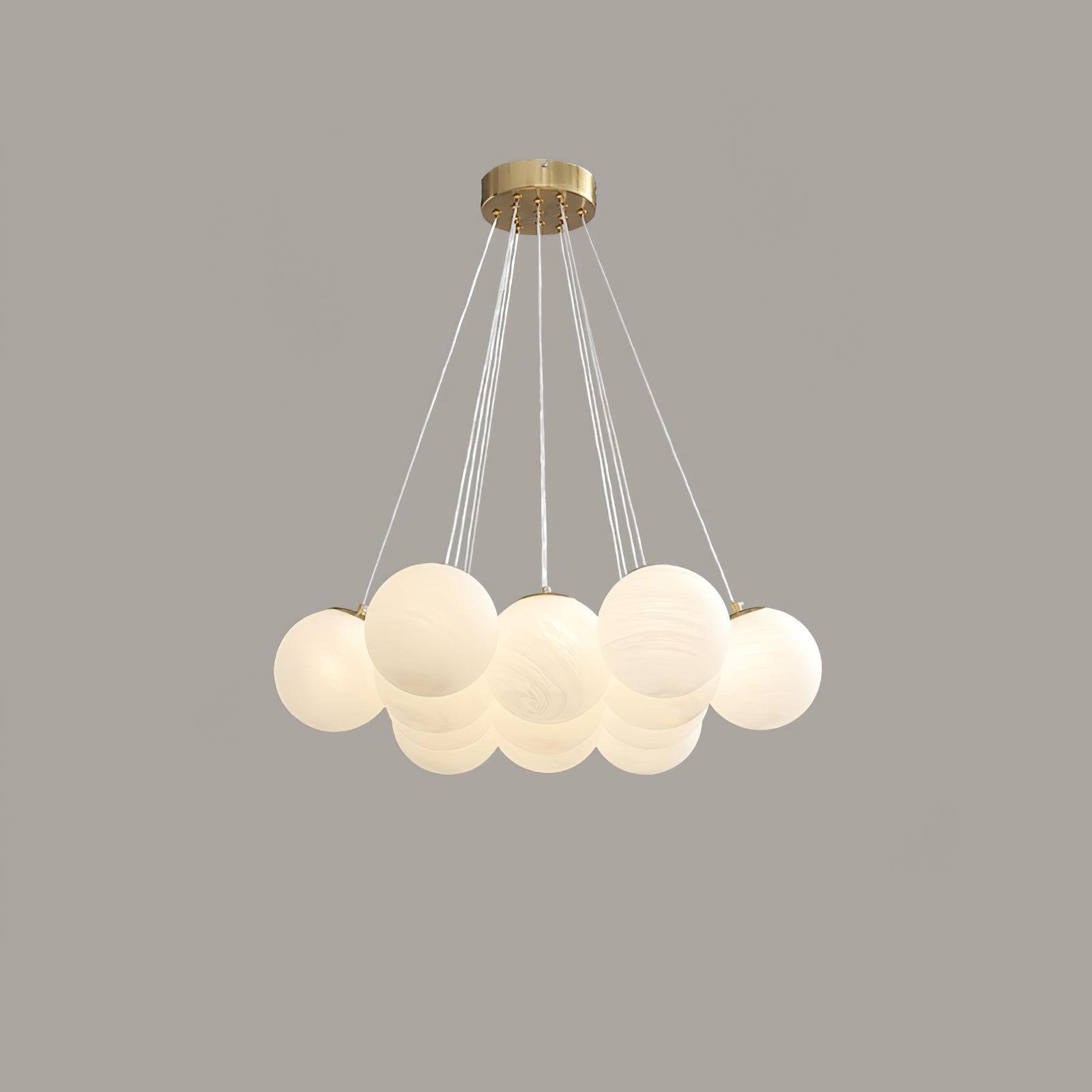 Glass Bubble Chandelier | Dining Room Living Room Modern Globe Design | Lologe