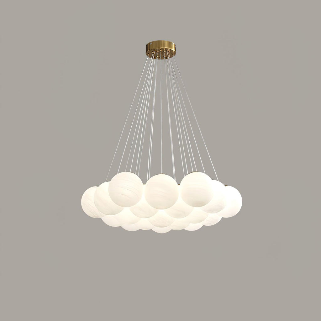Glass Bubble Chandelier | Dining Room Living Room Modern Globe Design | Lologe
