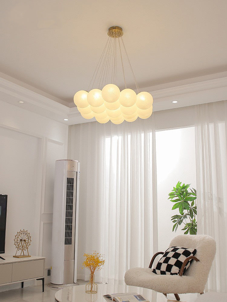 Glass Bubble Chandelier | Dining Room Living Room Modern Globe Design | Lologe