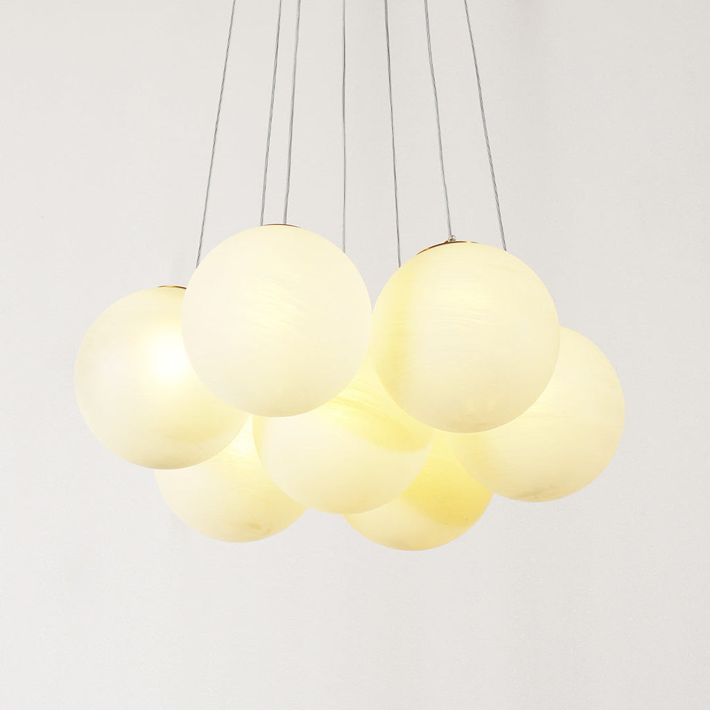 Glass Bubble Chandelier | Dining Room Living Room Modern Globe Design | Lologe