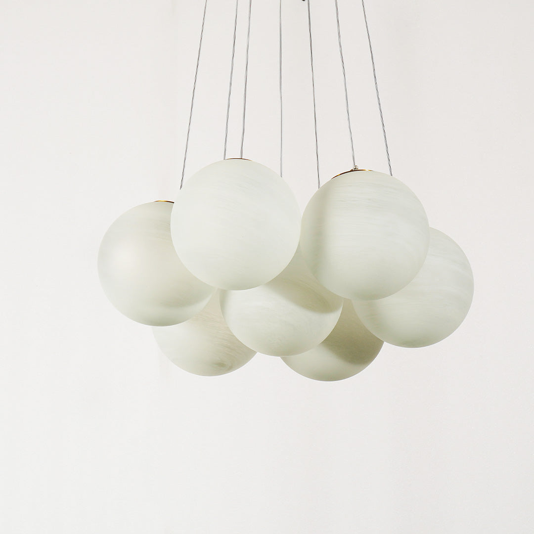 Glass Bubble Chandelier | Dining Room Living Room Modern Globe Design | Lologe