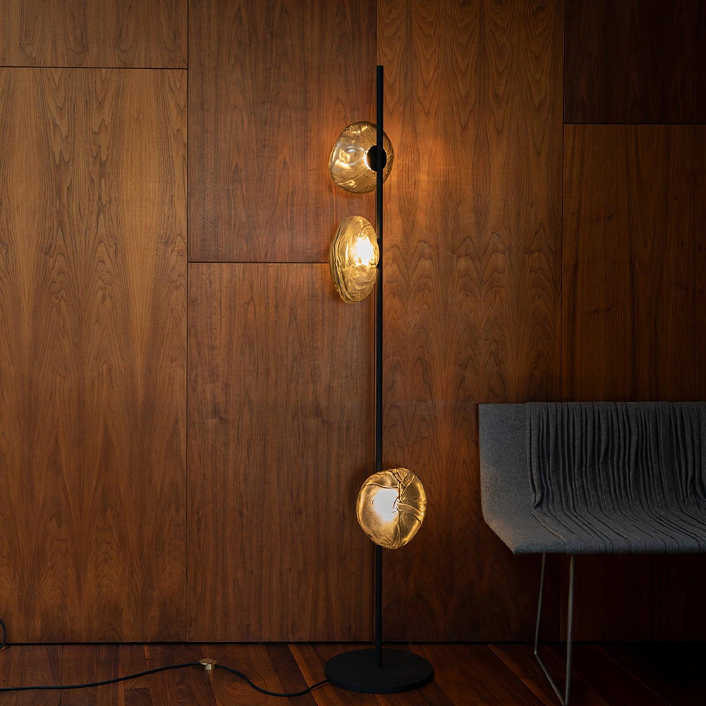 Glass Floor Lamp | Petal Design Accent Lighting for Living Room & Bedroom | Lologe