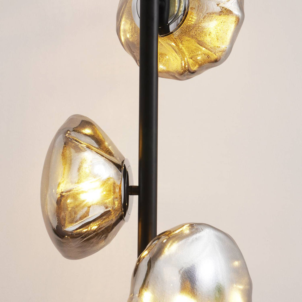 Glass Floor Lamp | Petal Design Accent Lighting for Living Room & Bedroom | Lologe