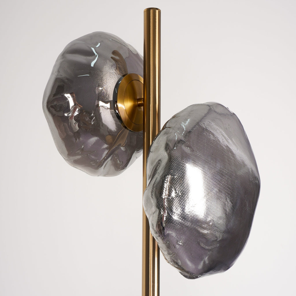 Glass Floor Lamp | Petal Design Accent Lighting for Living Room & Bedroom | Lologe