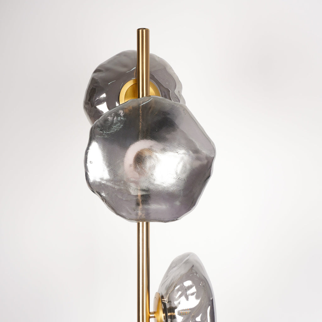 Glass Floor Lamp | Petal Design Accent Lighting for Living Room & Bedroom | Lologe