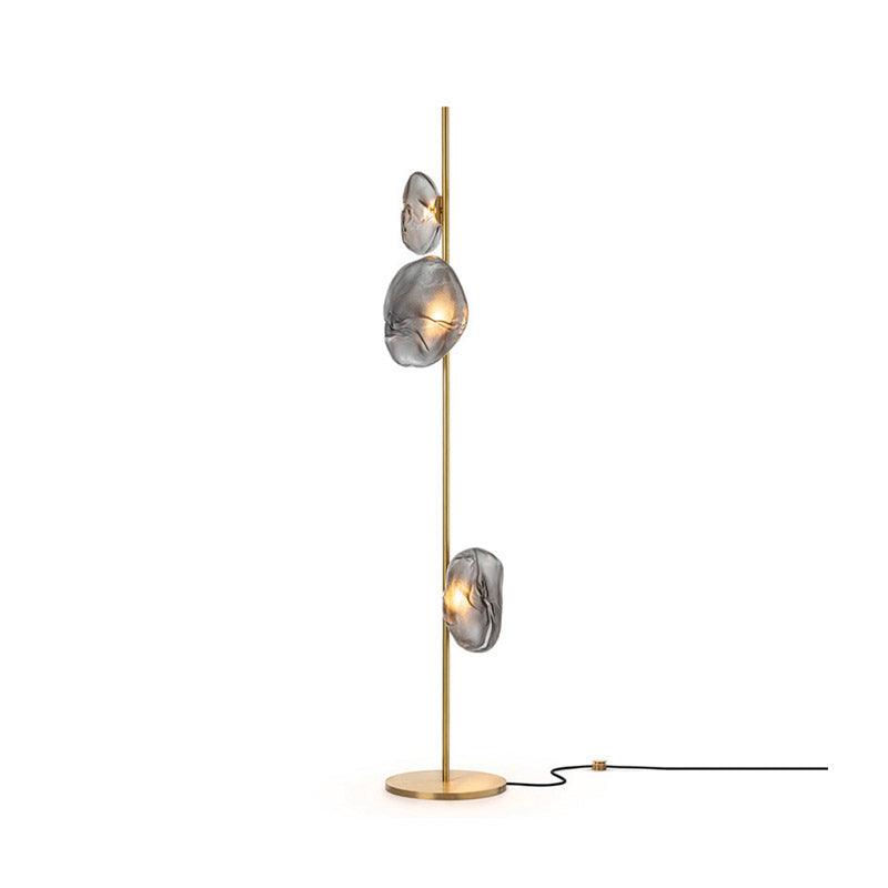 Glass Floor Lamp | Petal Design Accent Lighting for Living Room & Bedroom | Lologe