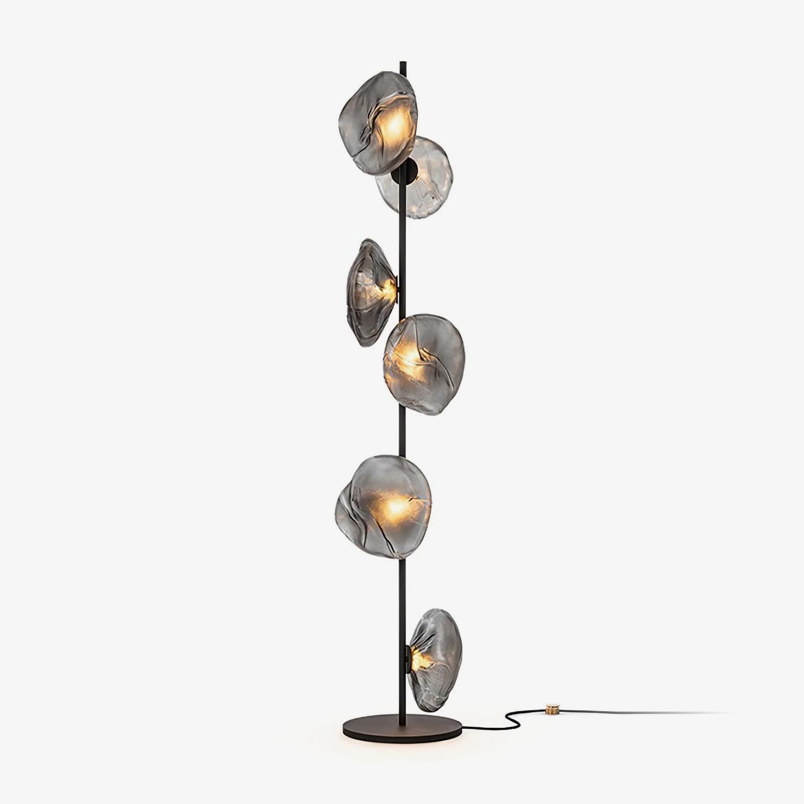 Glass Floor Lamp | Petal Design Accent Lighting for Living Room & Bedroom | Lologe
