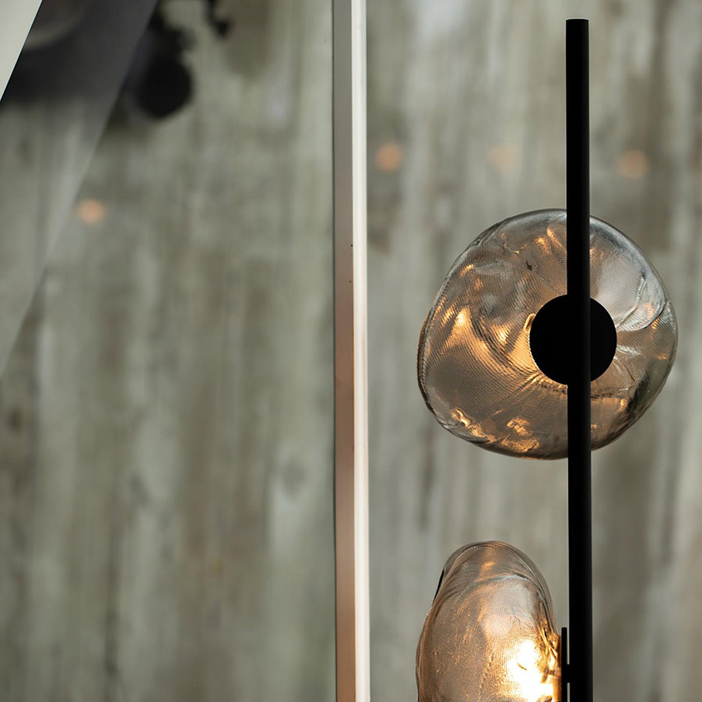 Glass Floor Lamp | Petal Design Accent Lighting for Living Room & Bedroom | Lologe