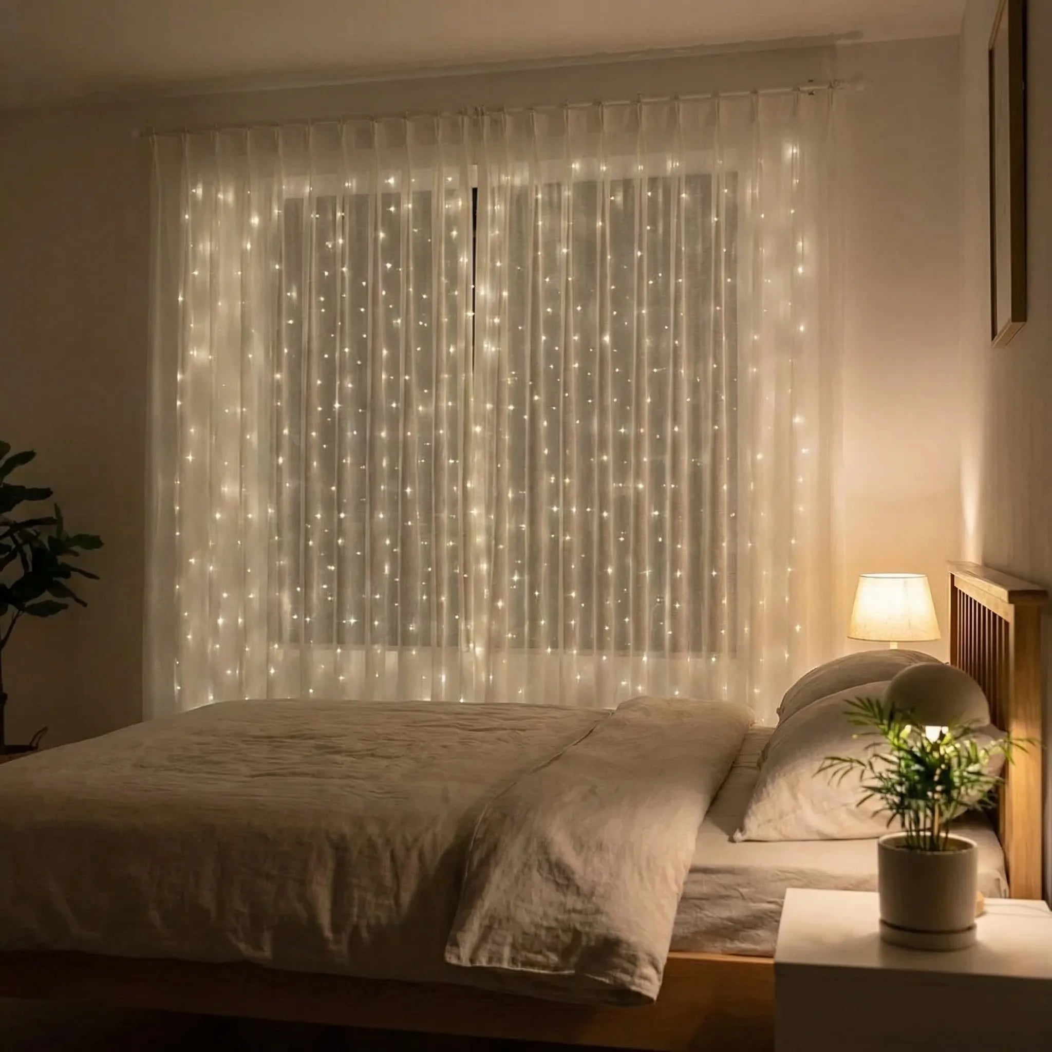 Glowdrape - USB-Powered LED Curtain Light Set- Bedroom Ambience Lighting