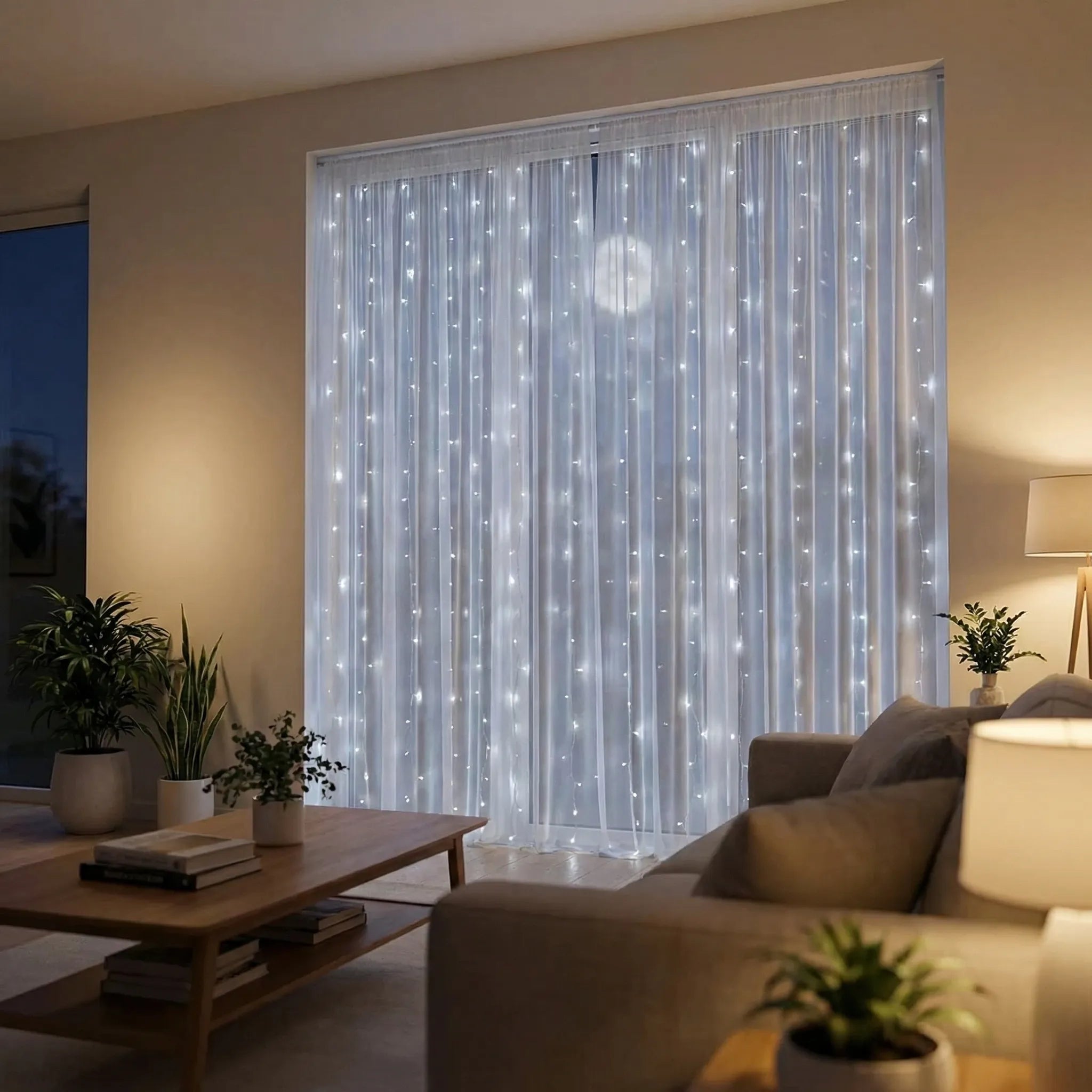 Glowdrape - USB-Powered LED Curtain Light Set- Bedroom Ambience Lighting