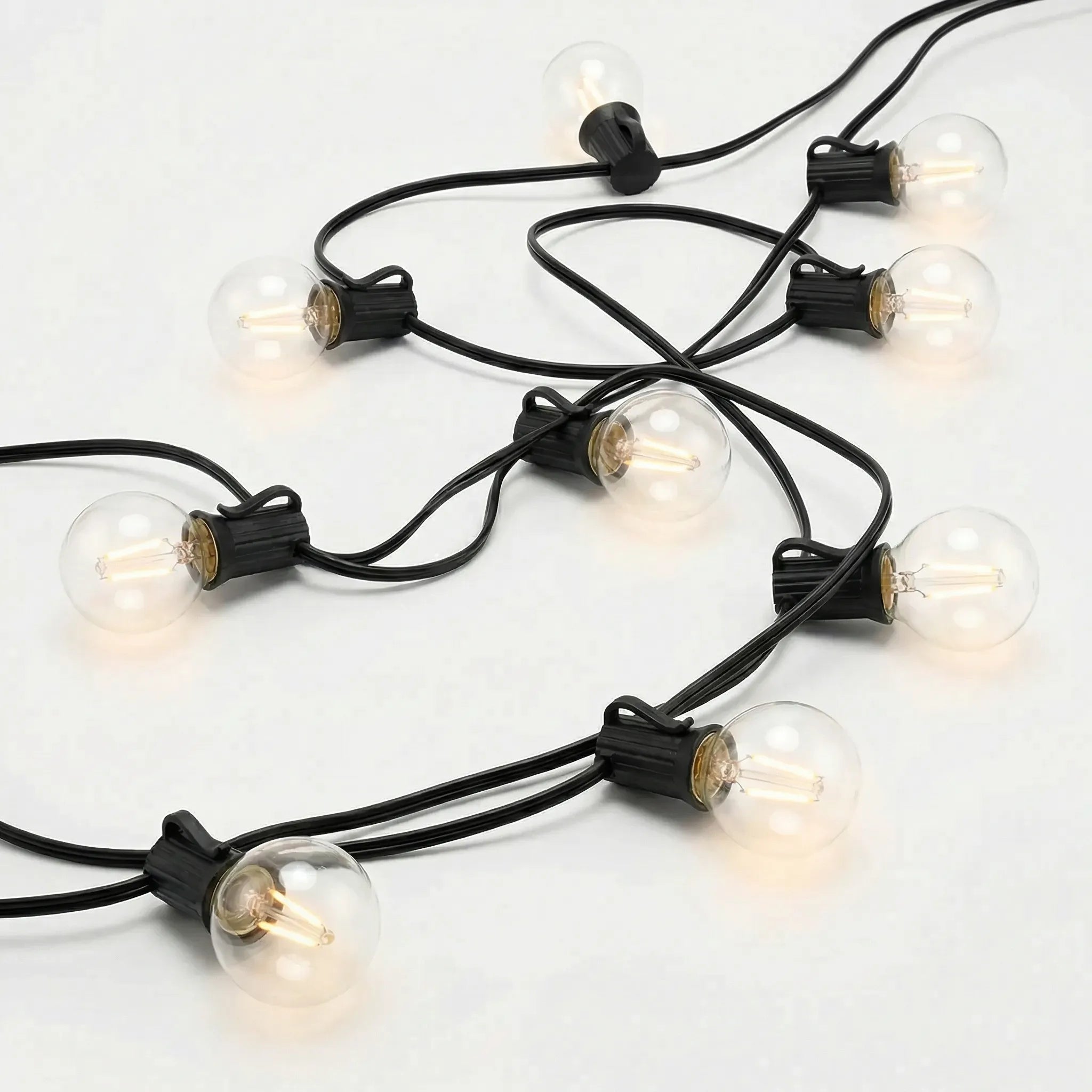 Glowfesta - G40 Globe LED Festoon String Lights- Outdoor Entertaining Areas