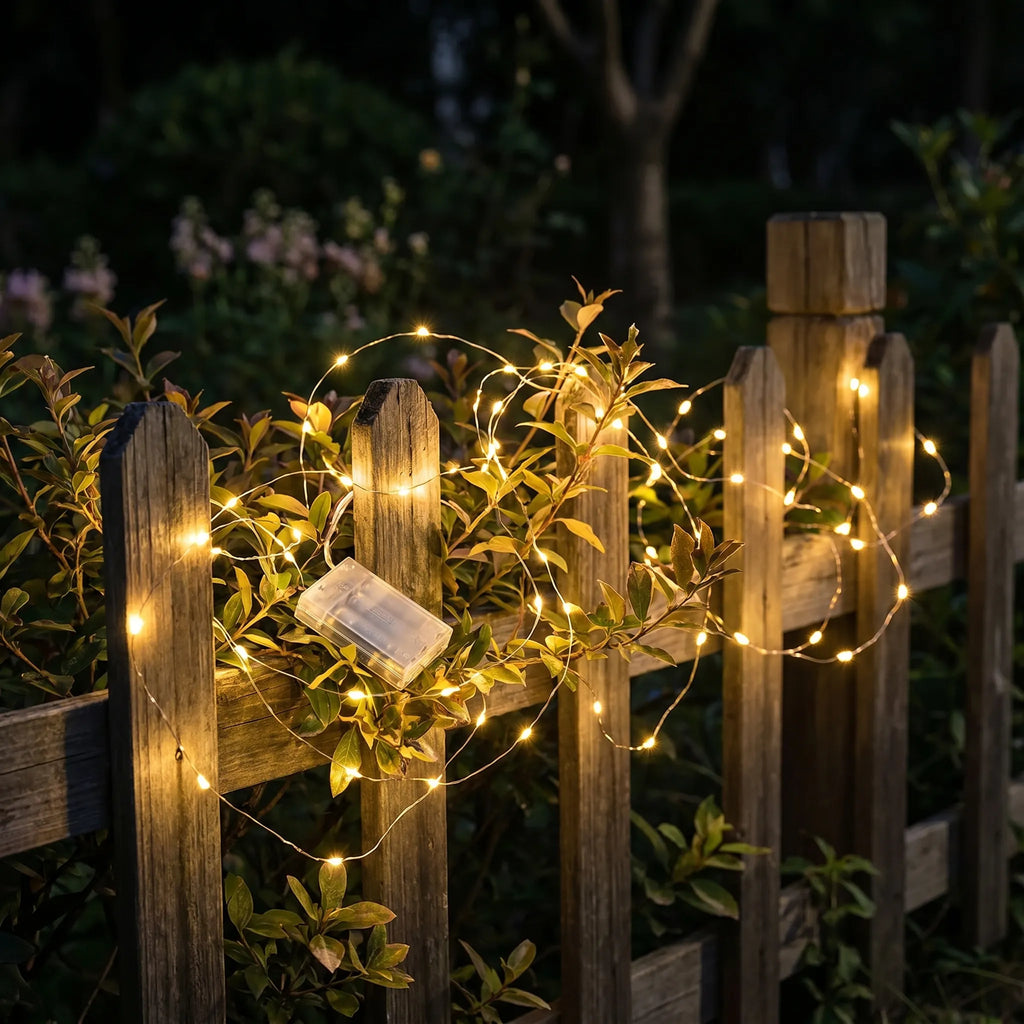 Glowveil - Battery-Powered LED Fairy String Lights- Decorative Ambient Lighting