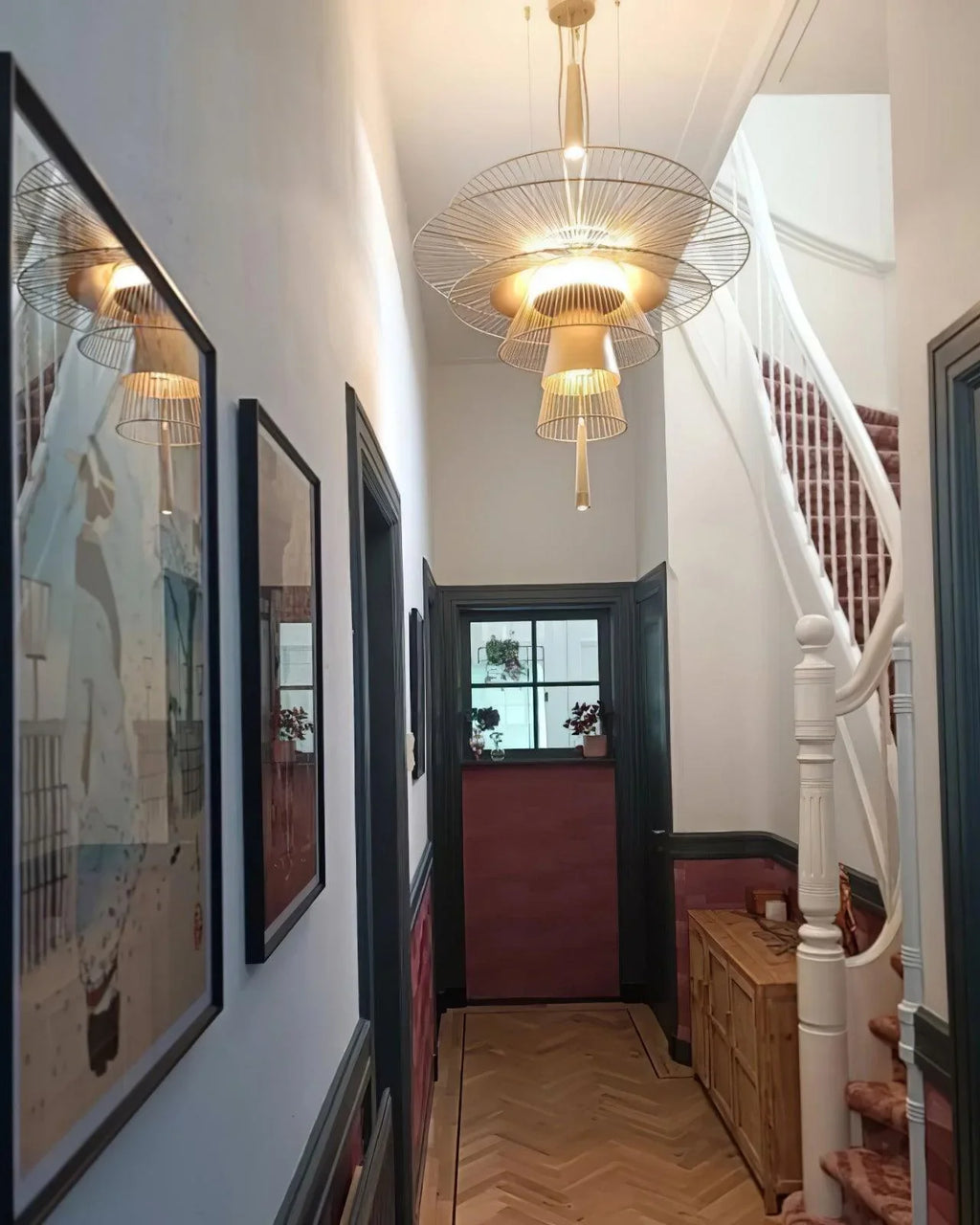 Modern Pendant Light | Glass Globe Ceiling Lighting for Dining Room & Kitchen | Lologe