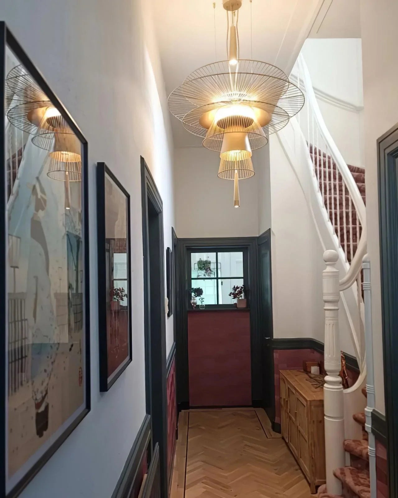 Modern Pendant Light | Glass Globe Ceiling Lighting for Dining Room & Kitchen | Lologe