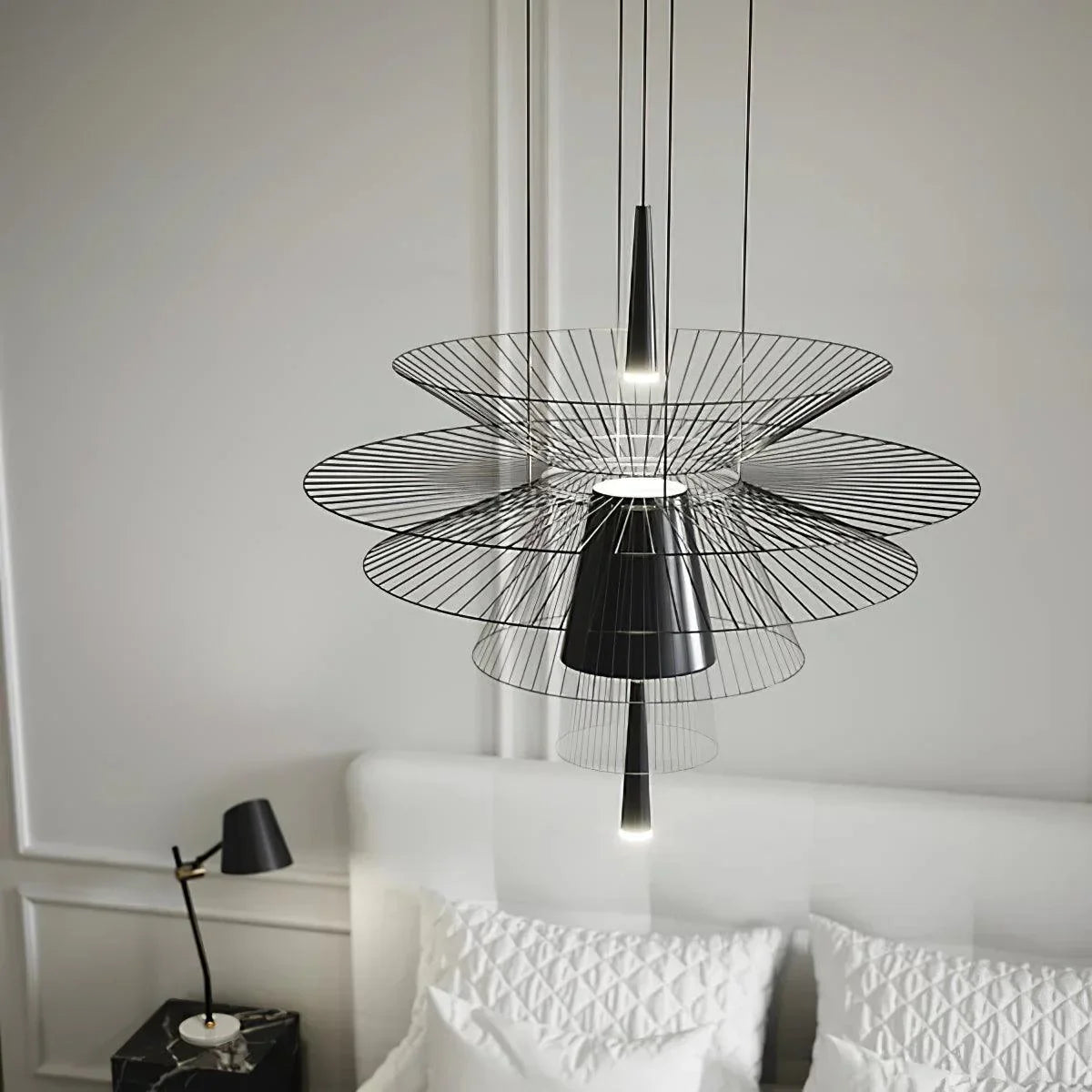 Modern Pendant Light | Glass Globe Ceiling Lighting for Dining Room & Kitchen | Lologe