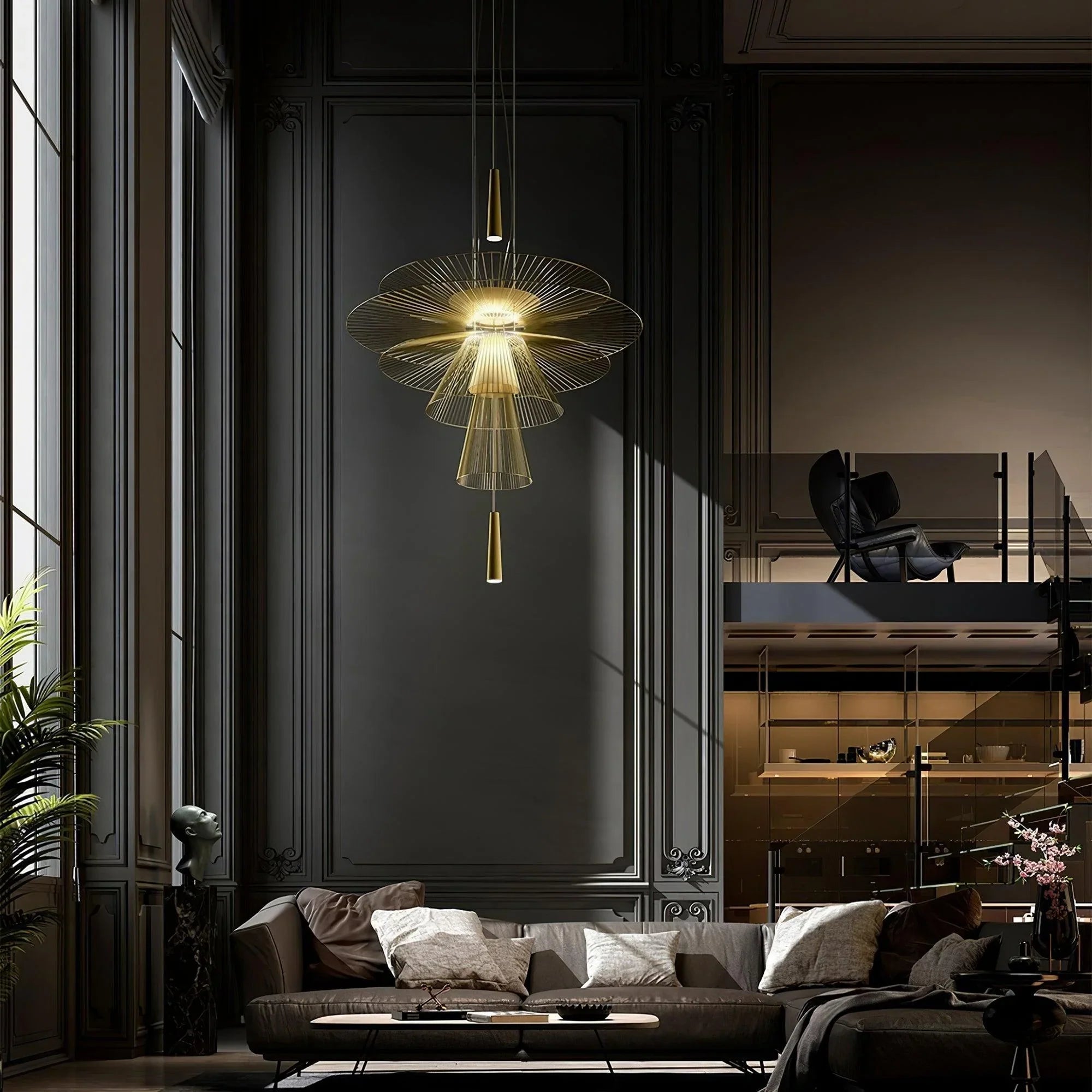 Modern Pendant Light | Glass Globe Ceiling Lighting for Dining Room & Kitchen | Lologe