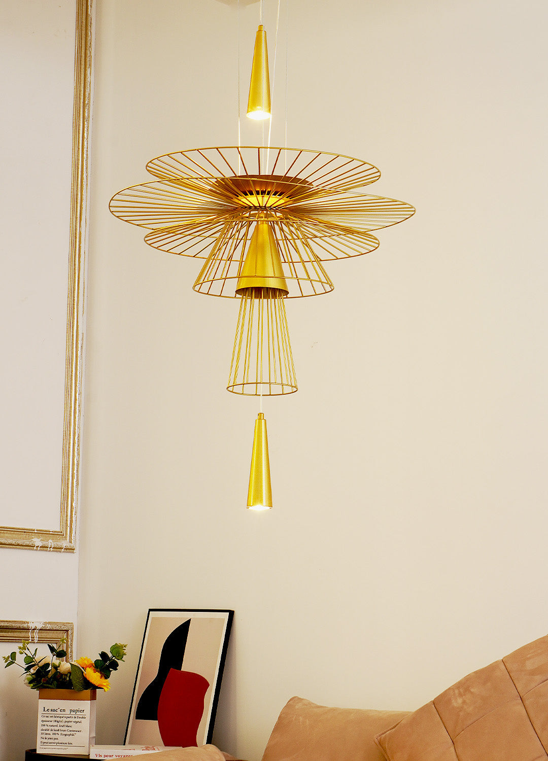 Modern Pendant Light | Glass Globe Ceiling Lighting for Dining Room & Kitchen | Lologe