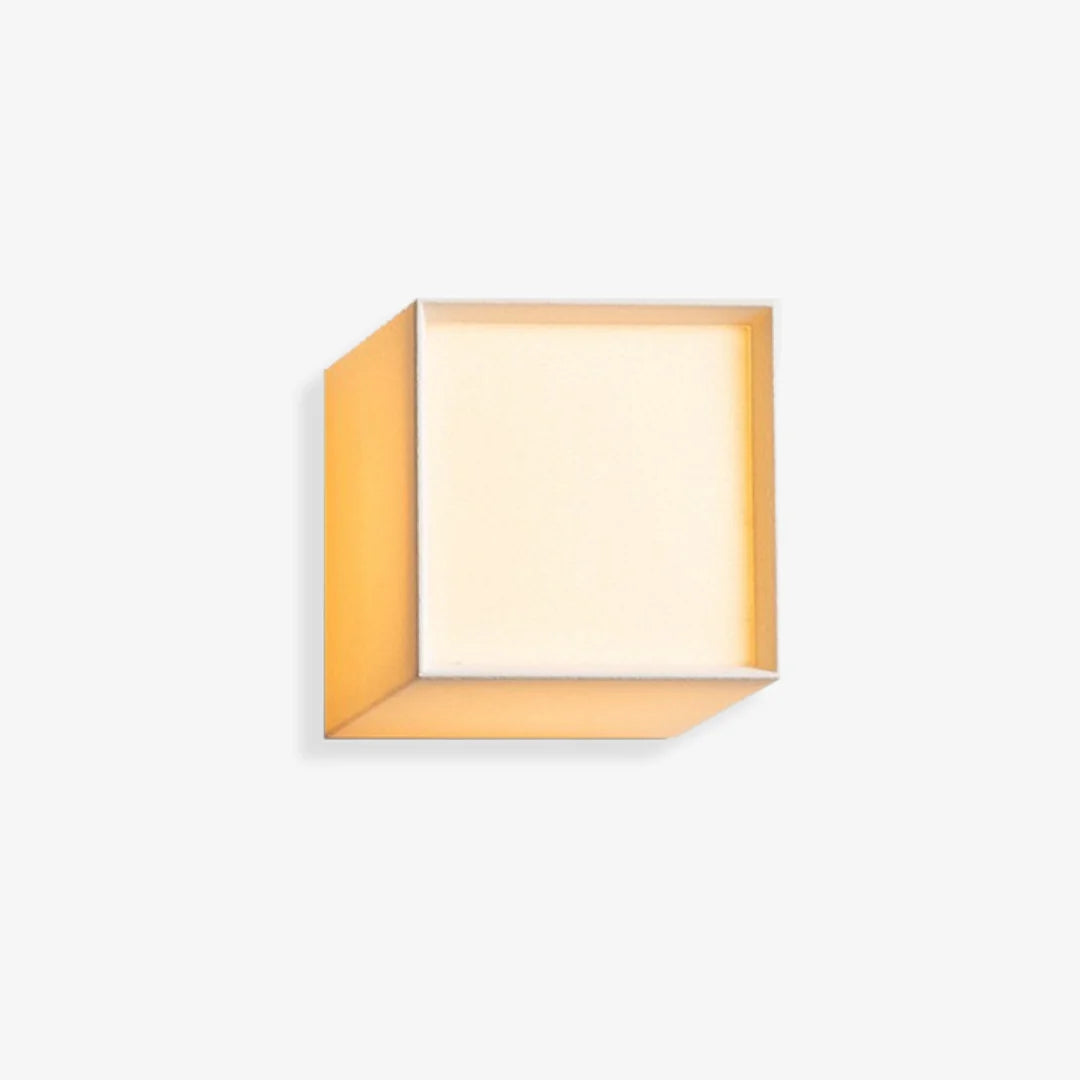 Japanese Square Wall Light | Minimalist Wood Wall Sconce | Ambient Lighting | Lologe