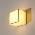 Japanese Square Wall Light | Minimalist Wood Wall Sconce | Ambient Lighting | Lologe