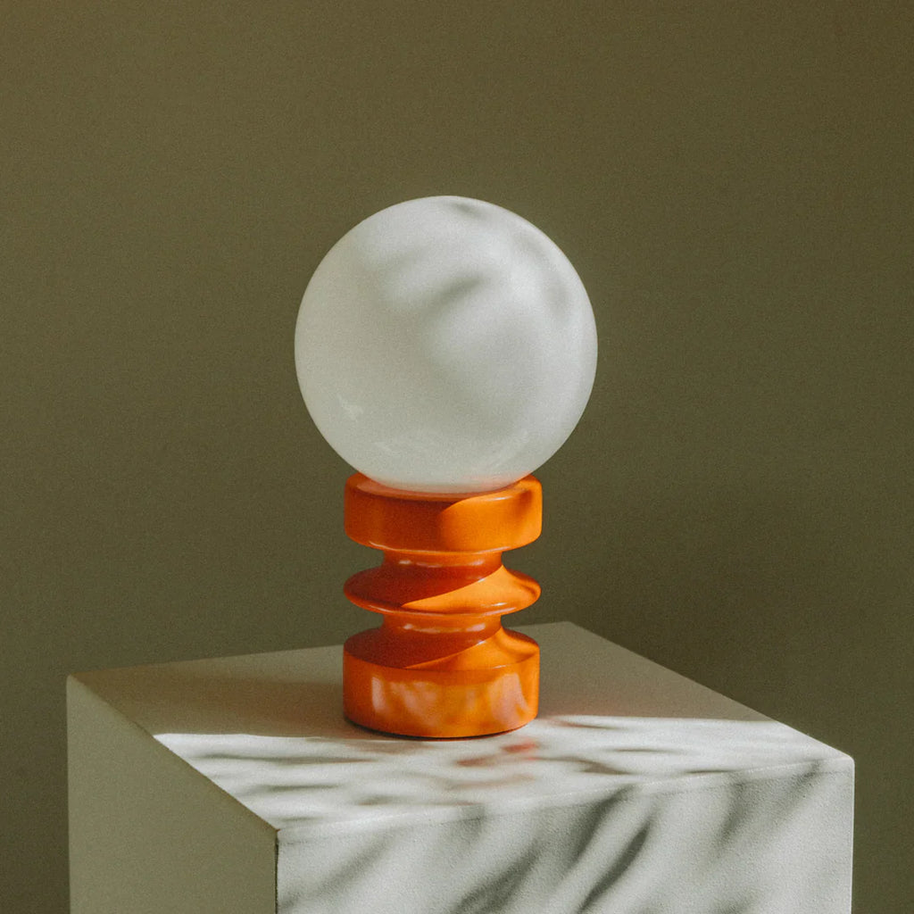 Glass Table Lamp | Korean Style Bedside Lamp | Bedroom & Living Room | E27 | Lologe