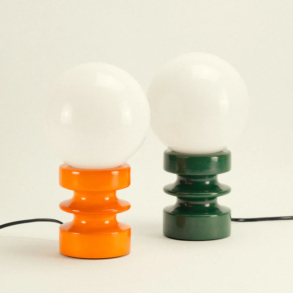 Glass Table Lamp | Korean Style Bedside Lamp | Bedroom & Living Room | E27 | Lologe