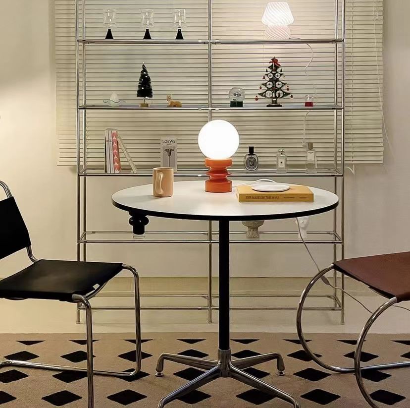 Glass Table Lamp | Korean Style Bedside Lamp | Bedroom & Living Room | E27 | Lologe