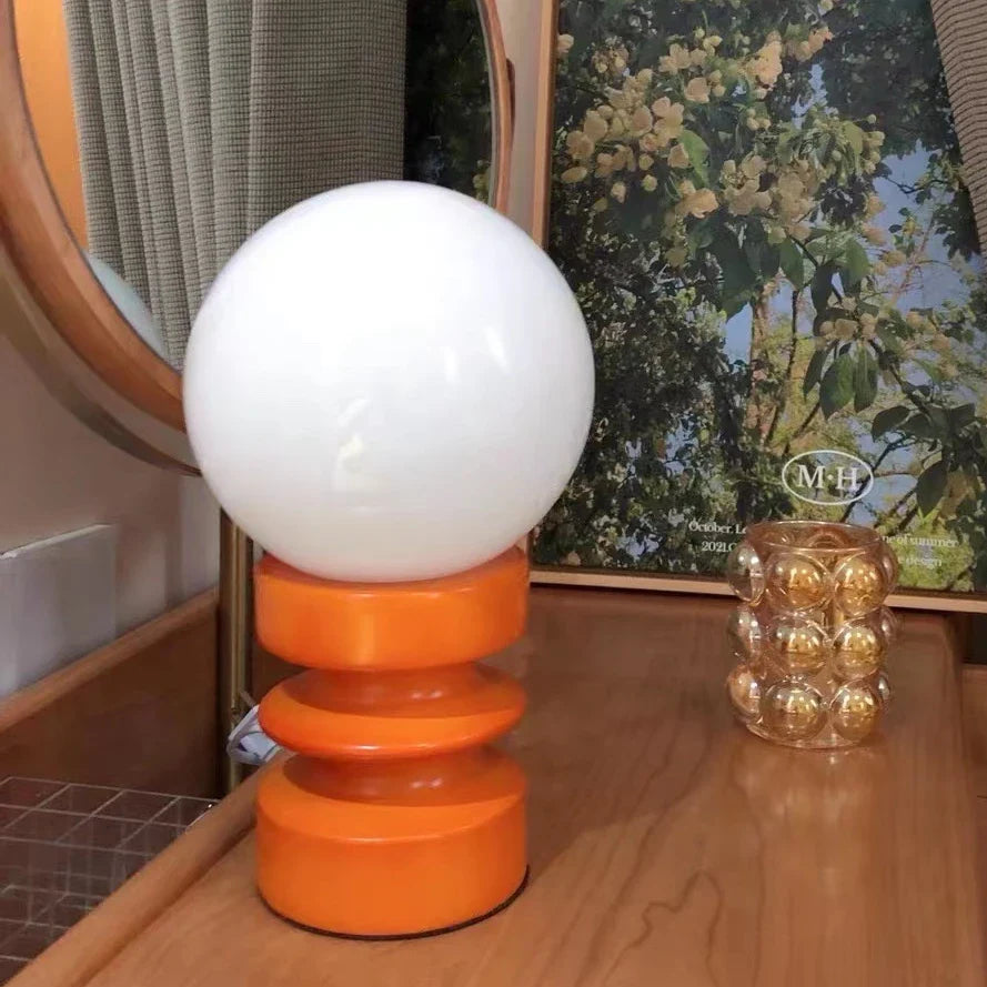 Glass Table Lamp | Korean Style Bedside Lamp | Bedroom & Living Room | E27 | Lologe