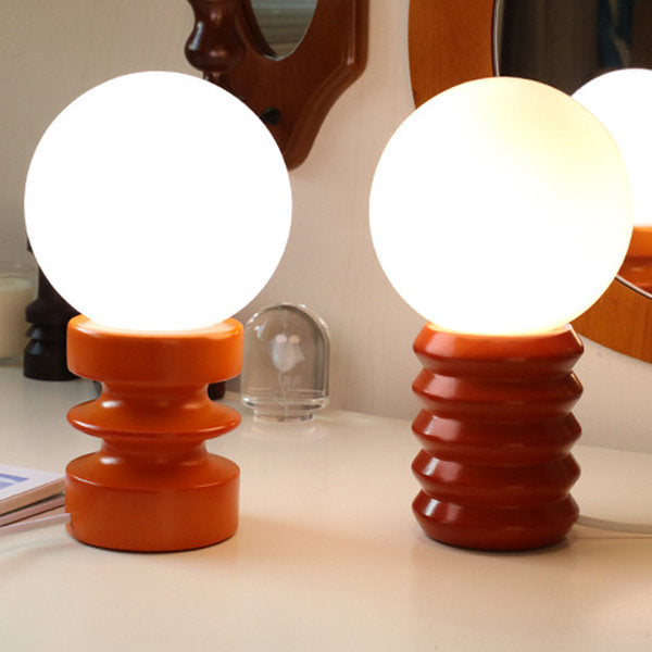 Glass Table Lamp | Korean Style Bedside Lamp | Bedroom & Living Room | E27 | Lologe