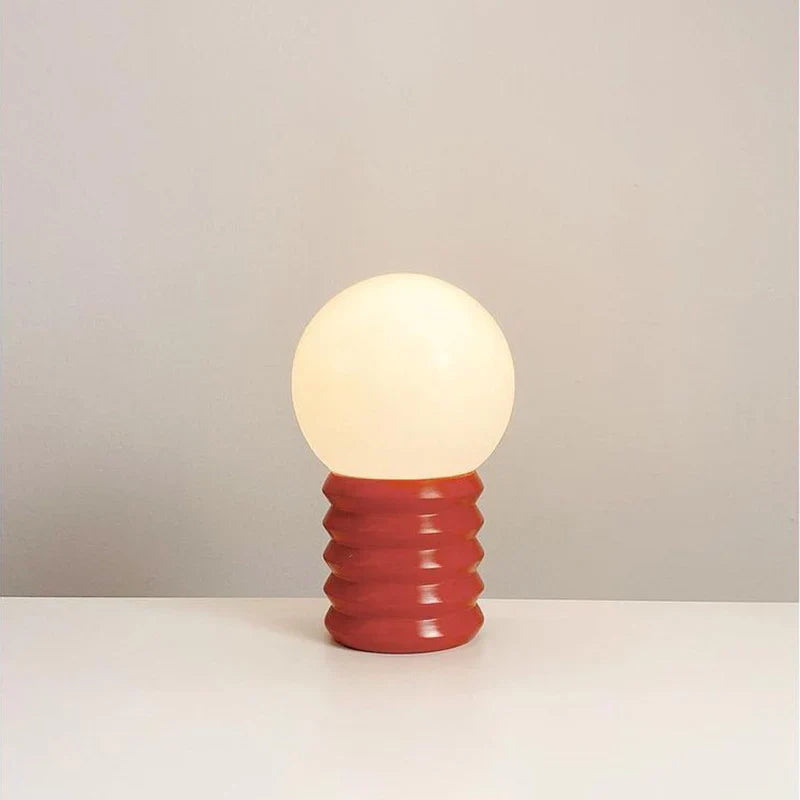 Glass Table Lamp | Korean Style Bedside Lamp | Bedroom & Living Room | E27 | Lologe