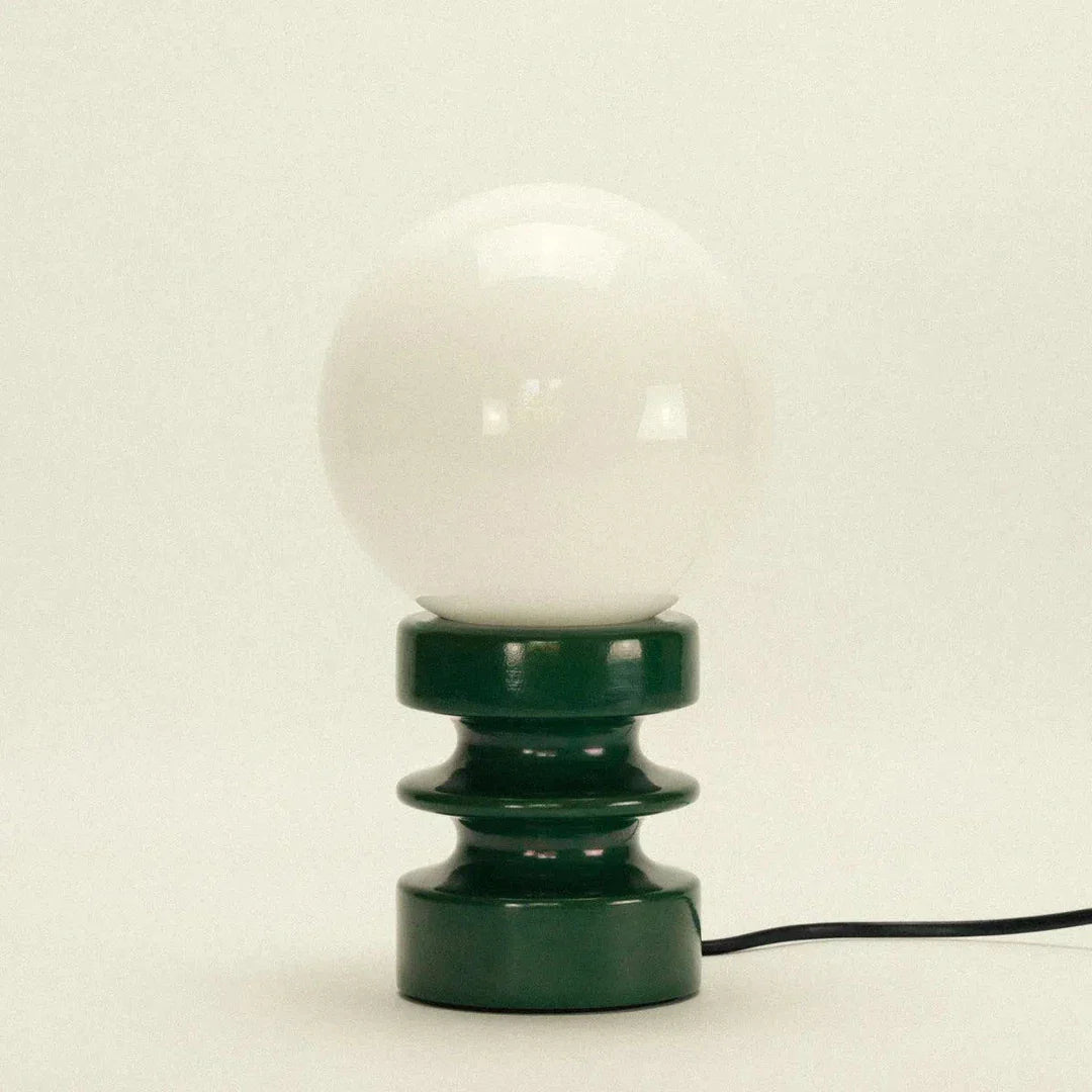 Glass Table Lamp | Korean Style Bedside Lamp | Bedroom & Living Room | E27 | Lologe
