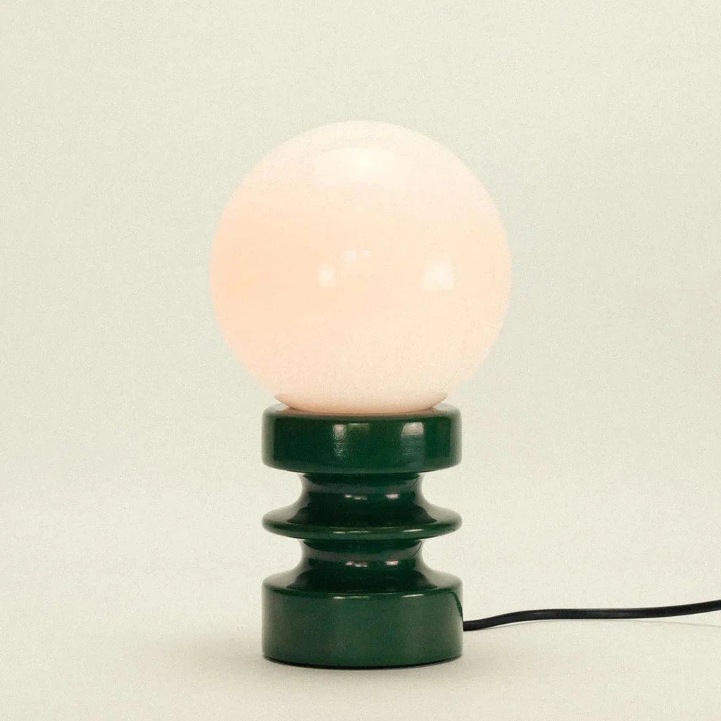 Glass Table Lamp | Korean Style Bedside Lamp | Bedroom & Living Room | E27 | Lologe