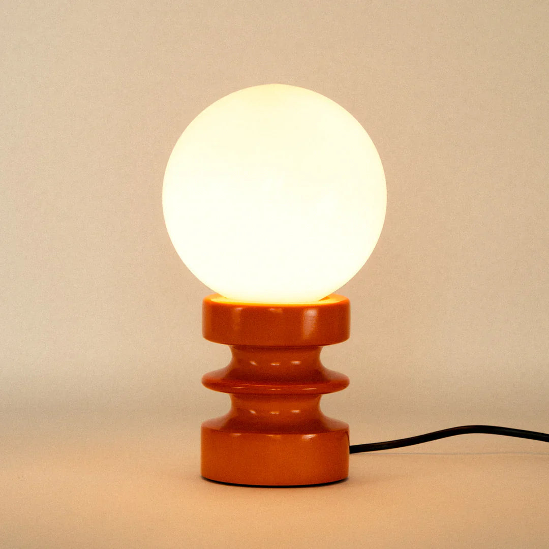 Glass Table Lamp | Korean Style Bedside Lamp | Bedroom & Living Room | E27 | Lologe