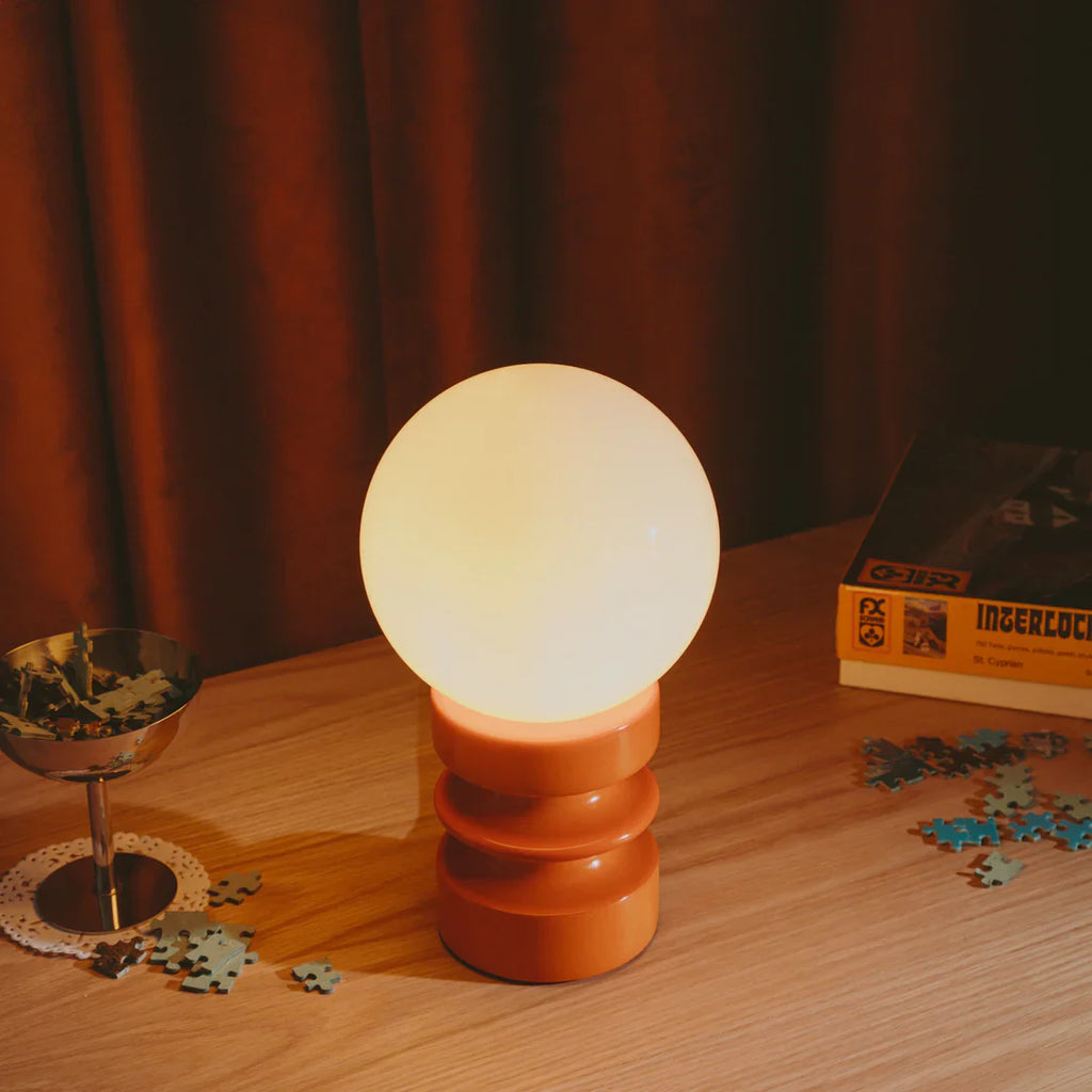 Glass Table Lamp | Korean Style Bedside Lamp | Bedroom & Living Room | E27 | Lologe