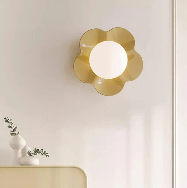 Floral Wall Lamp | Modern Decorative Sconce for Bedroom & Hallway | Lologe