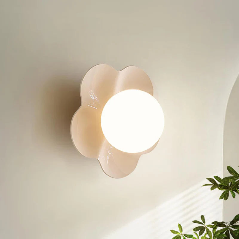 Floral Wall Lamp | Modern Decorative Sconce for Bedroom & Hallway | Lologe