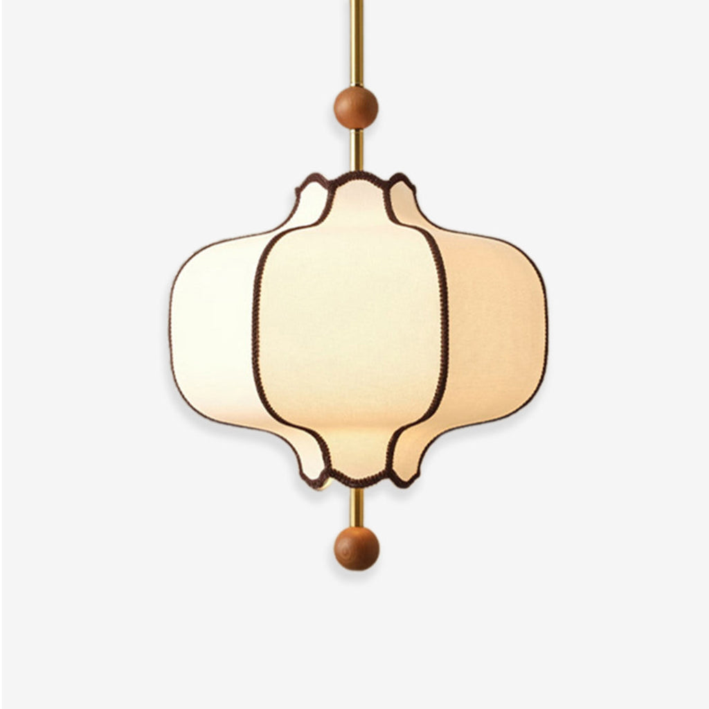 Fabric Pendant Light | Lantern Style Ceiling Lighting for Dining Room | Lologe