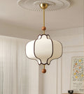Fabric Pendant Light | Lantern Style Ceiling Lighting for Dining Room | Lologe
