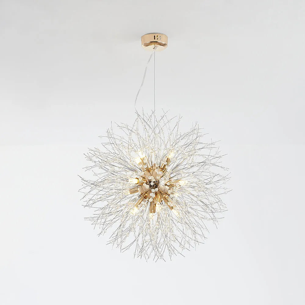Modern Dandelion Crystal Chandelier | Dining Room | Luxury Firework Pendant | LED Light | Lologe