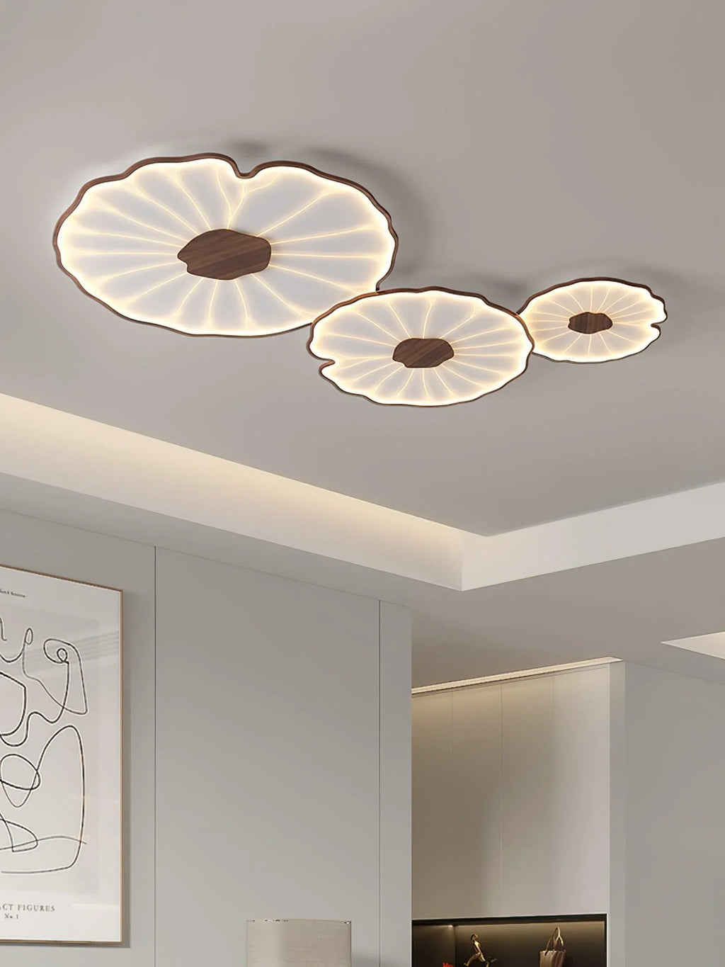 Lotus Leaf Ceiling Light | Living Room Bedroom Creative Modern Design | Lologe