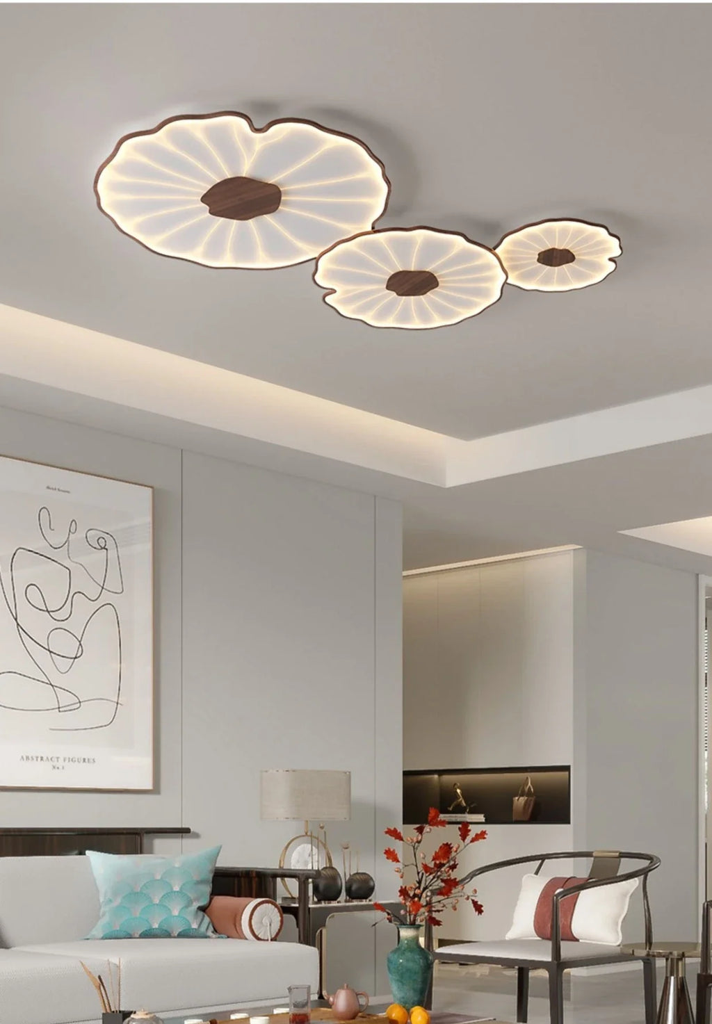 Lotus Leaf Ceiling Light | Living Room Bedroom Creative Modern Design | Lologe