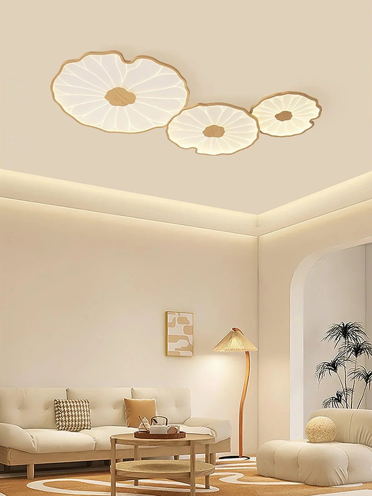 Lotus Leaf Ceiling Light | Living Room Bedroom Creative Modern Design | Lologe